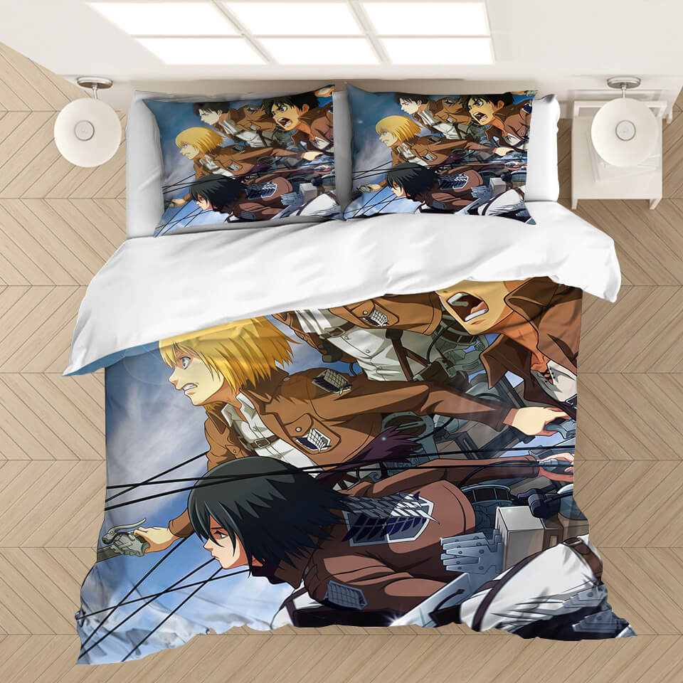 Anime Attack on Titan Bedding Set Quilt Covers Without Filler (Online Order Only)