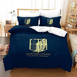 Anime Attack on Titan Bedding Set Quilt Covers Without Filler (Online Order Only)