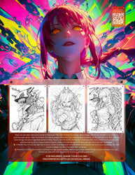 Anime Chronicles: Devil’s Edge – A Chainsaw Man Coloring Book (Volume 4) PDF (ONLINE ORDER ONLY)