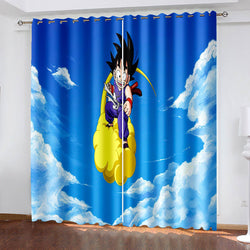 Anime Dragon Ball Curtains Pattern Blackout Window Drapes (Online Order Only)