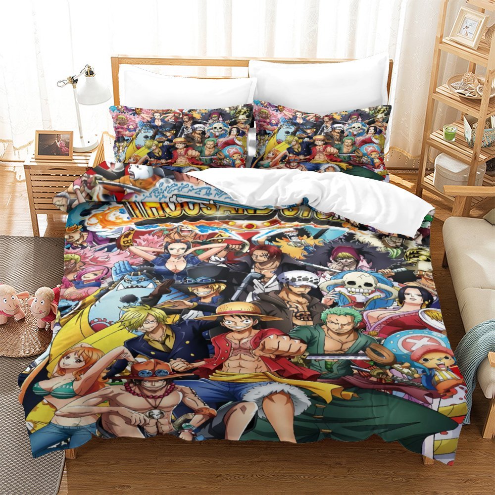 Anime One Piece Bedding Set Duvet Cover Without Filler (Online Order Only)