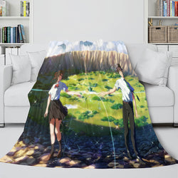 Anime Your Name Cosplay Flannel Blanket Throw (Online Order Only)