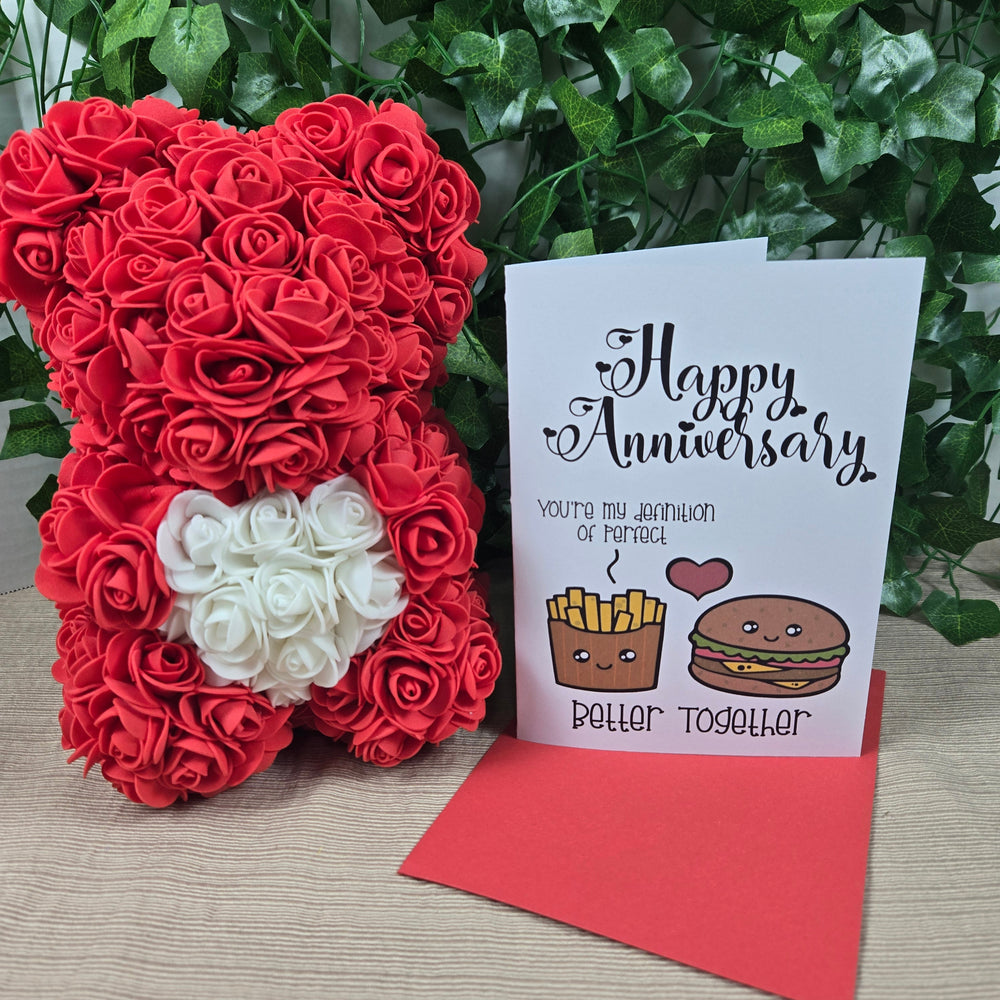 Burger and Fries Anniversary Card (ONLINE ORDER ONLY)