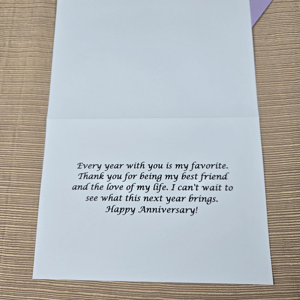 Floral Anniversay Card (ONLINE ORDER ONLY)
