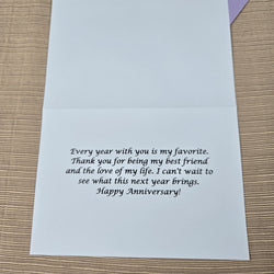 Floral Anniversay Card (ONLINE ORDER ONLY)