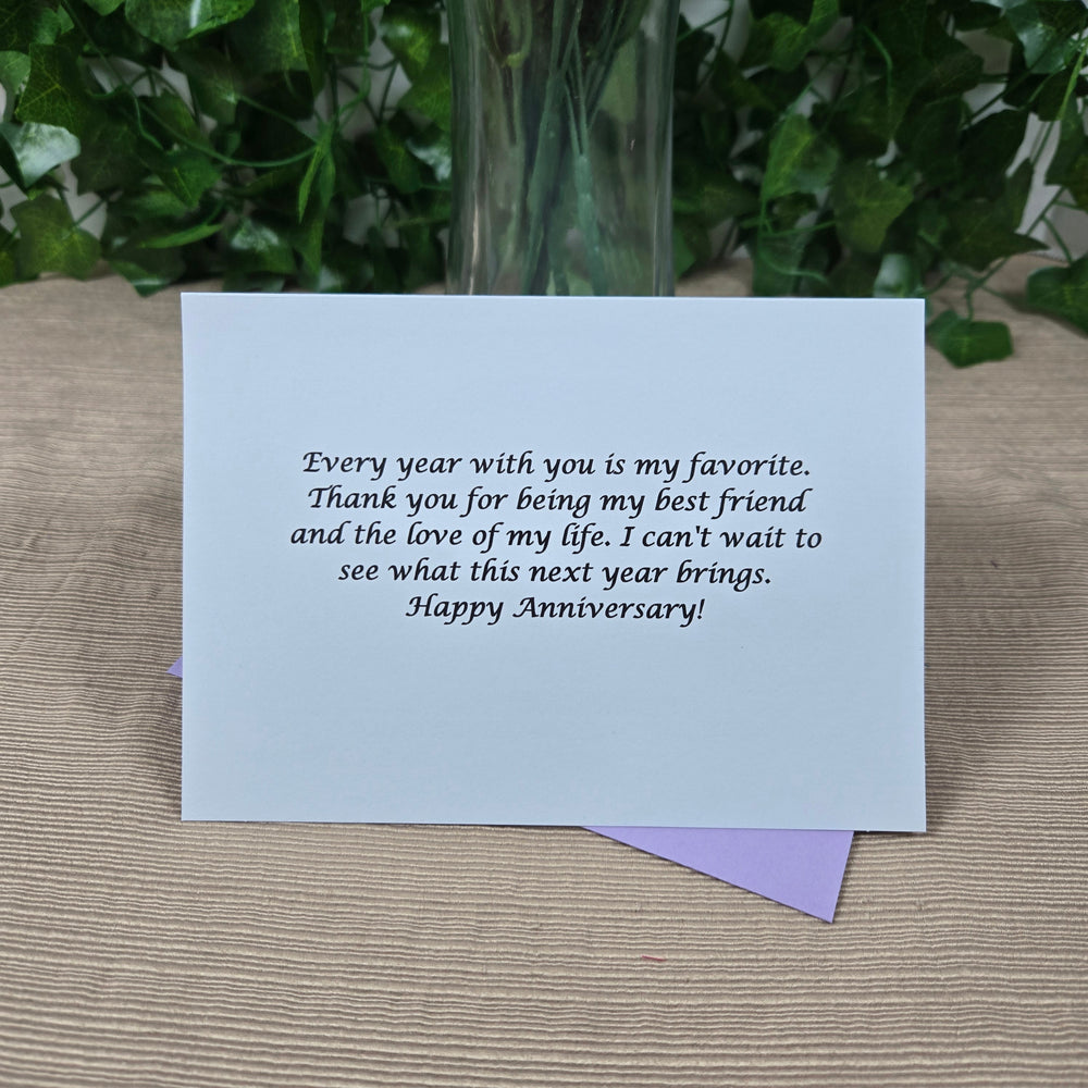 Floral Anniversay Card (ONLINE ORDER ONLY)