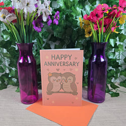 Cute Owl Couple Anniversary Card (ONLINE ORDER ONLY)