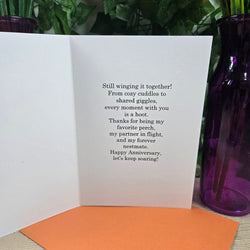 Cute Owl Couple Anniversary Card (ONLINE ORDER ONLY)