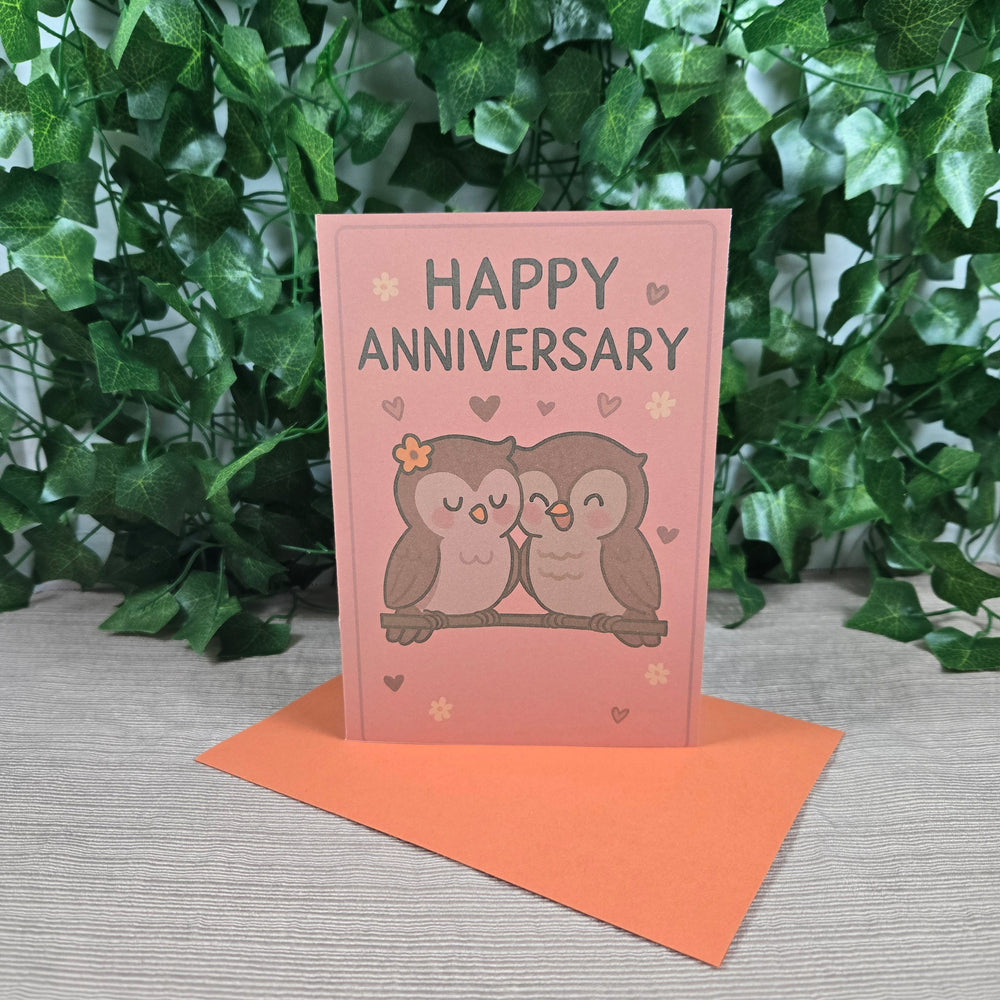 Cute Owl Couple Anniversary Card (ONLINE ORDER ONLY)