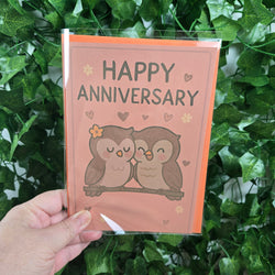 Cute Owl Couple Anniversary Card (ONLINE ORDER ONLY)