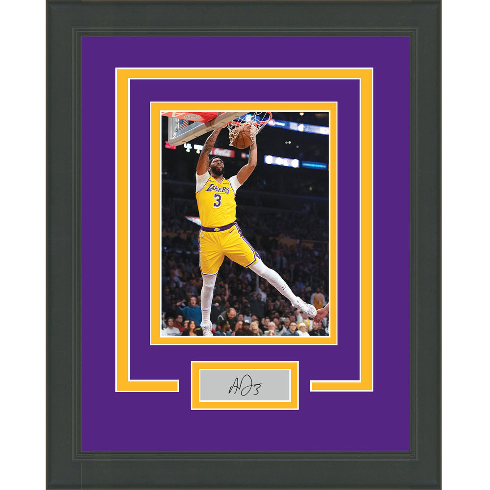 Framed Anthony Davis Facsimile Laser Engraved Signature Auto Los Angeles Lakers 11x14 Basketball Photo (ONLINE ORDER ONLY)
