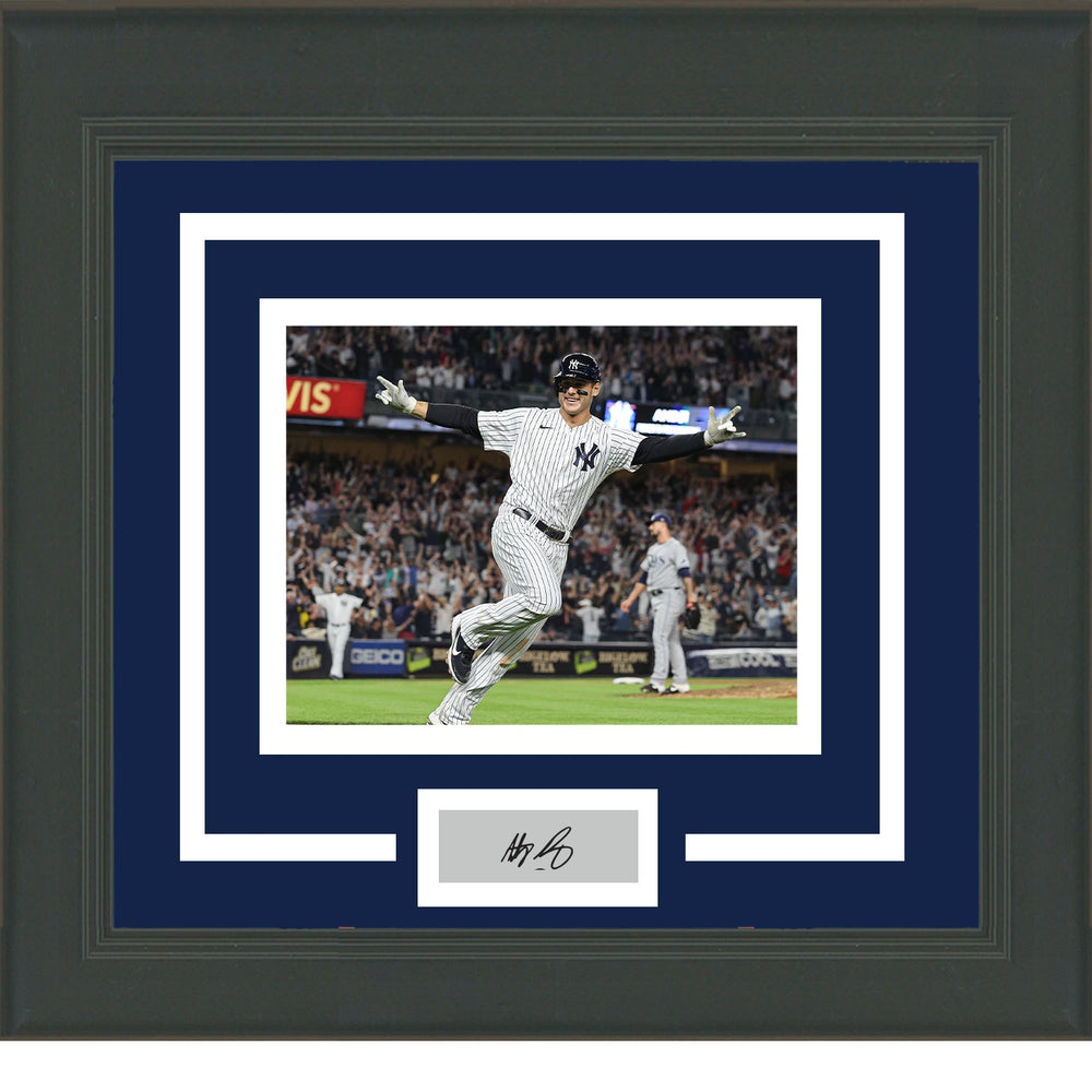 Framed Anthony Rizzo Facsimile Laser Engraved Signature Auto New York Yankees 11x14 Baseball Photo (ONLINE ORDER ONLY)
