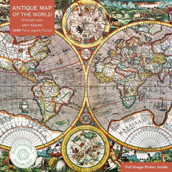 Antique World Map by Pieter van den Keere 1000 Piece Jigsaw Puzzle Flame Tree (ONLINE ORDER ONLY)