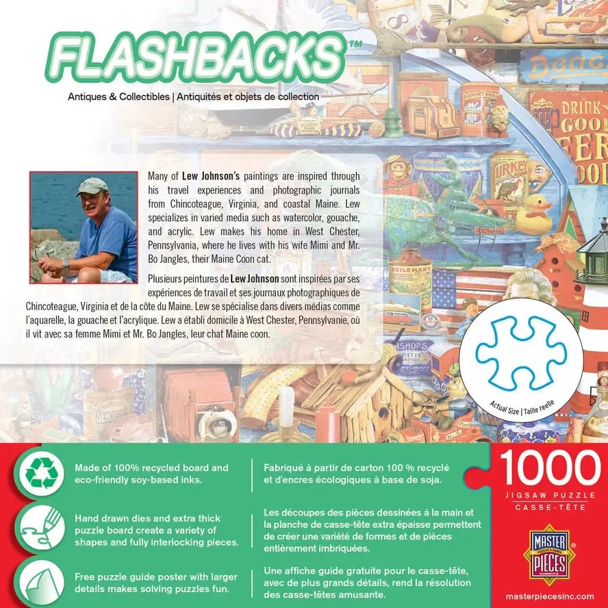 Antiques & Collectibles Flashbacks 1000 Piece Jigsaw Puzzle MasterPieces (ONLINE ORDER ONLY)