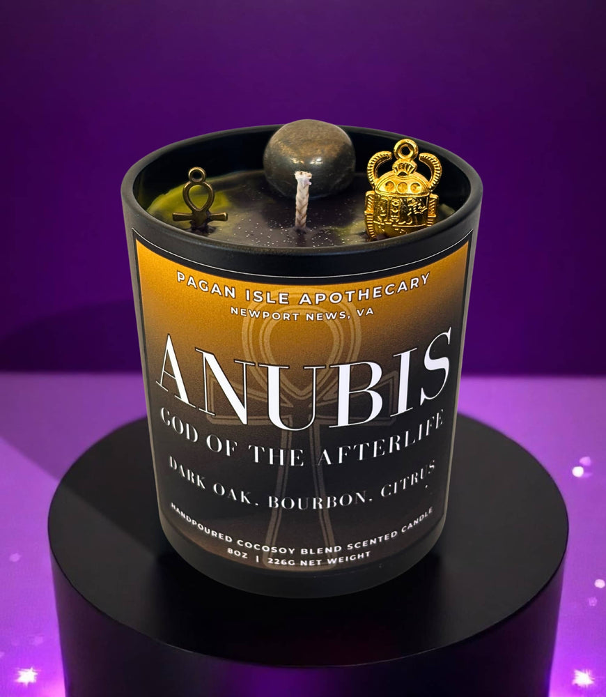 Anubis Crystal Candle (ONLINE ORDER ONLY)
