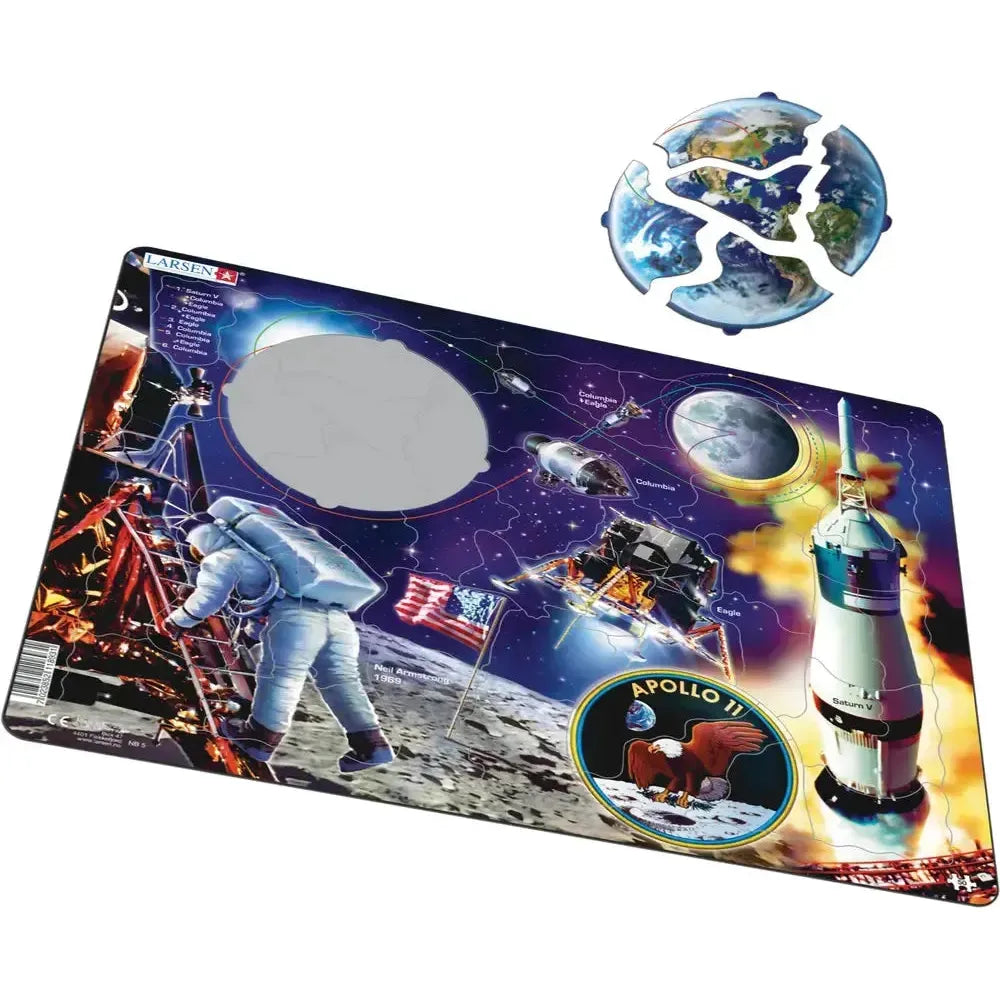 Apollo 11 Moon Landing 50 Piece Tray Jigsaw Puzzle Larsen (ONLINE ORDER ONLY)