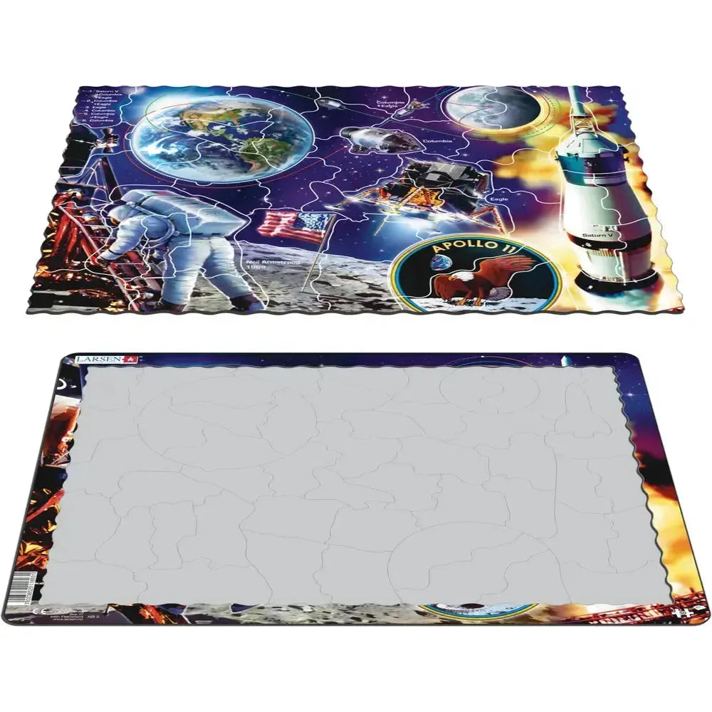 Apollo 11 Moon Landing 50 Piece Tray Jigsaw Puzzle Larsen (ONLINE ORDER ONLY)