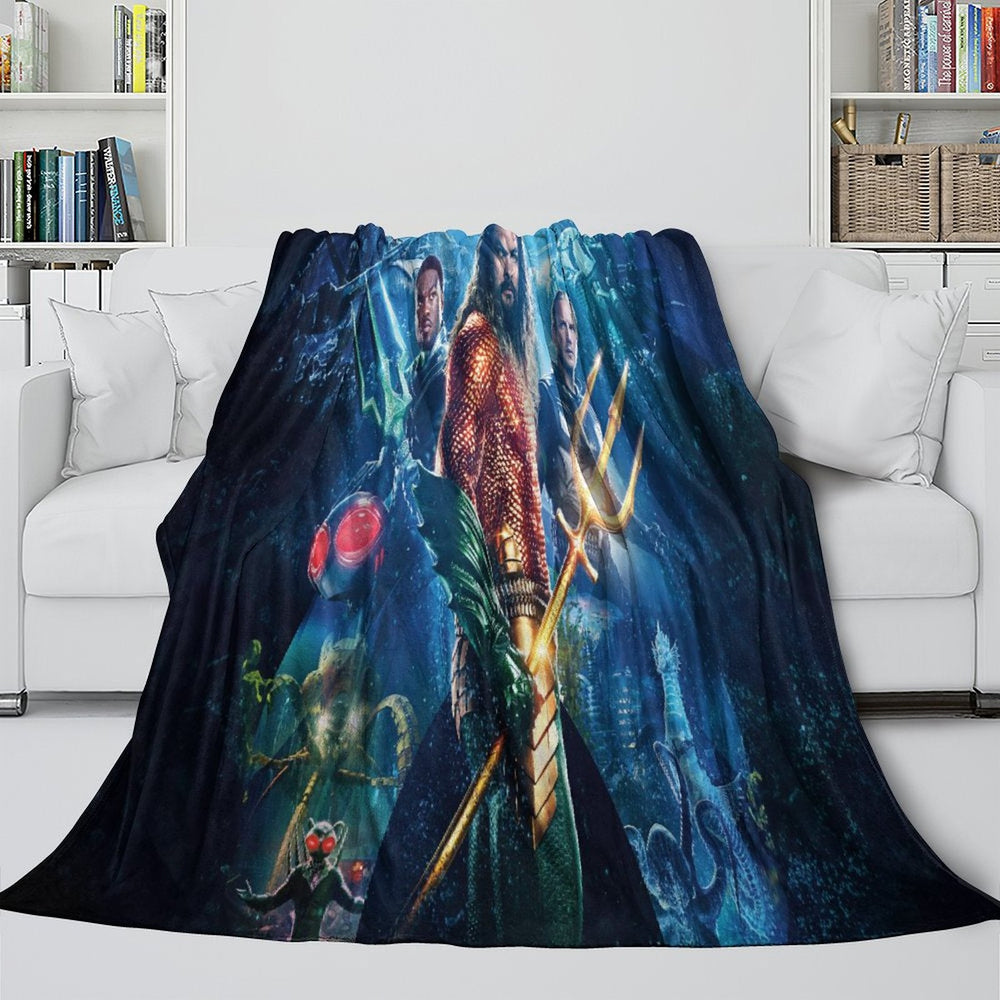 Aquaman and the Lost Kingdom Blanket Flannel Fleece Throw Room Decoration (Online Order Only)