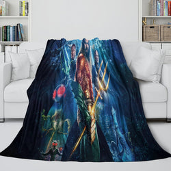 Aquaman and the Lost Kingdom Blanket Flannel Fleece Throw Room Decoration (Online Order Only)