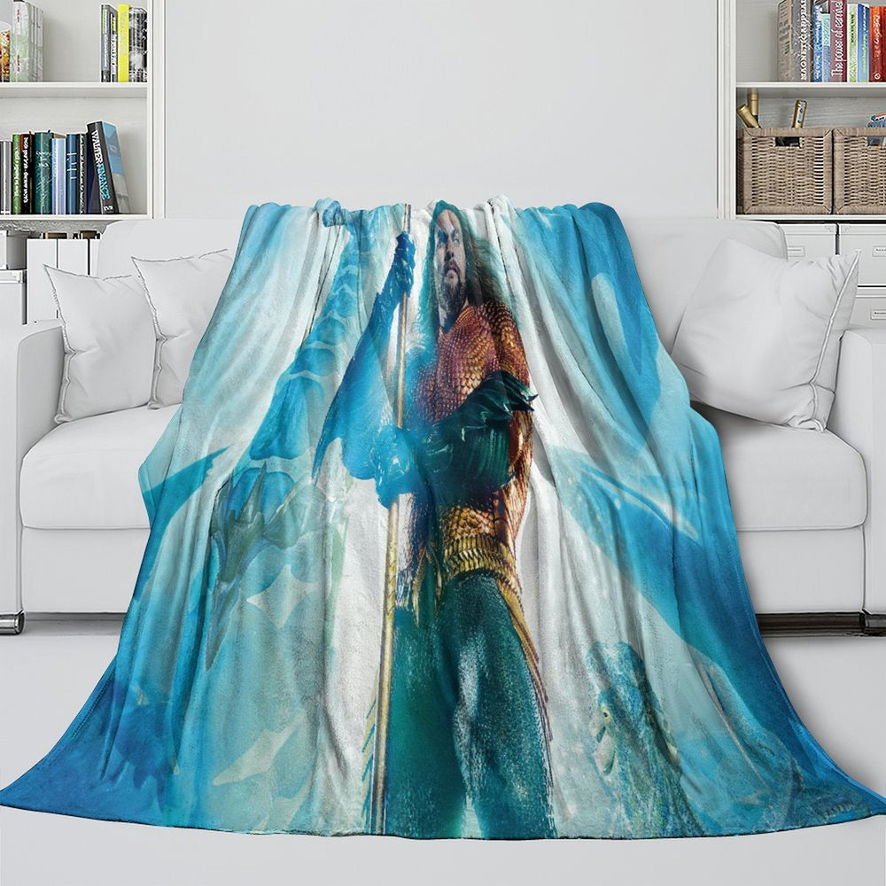 Aquaman and the Lost Kingdom Blanket Flannel Fleece Throw Room Decoration (Online Order Only)