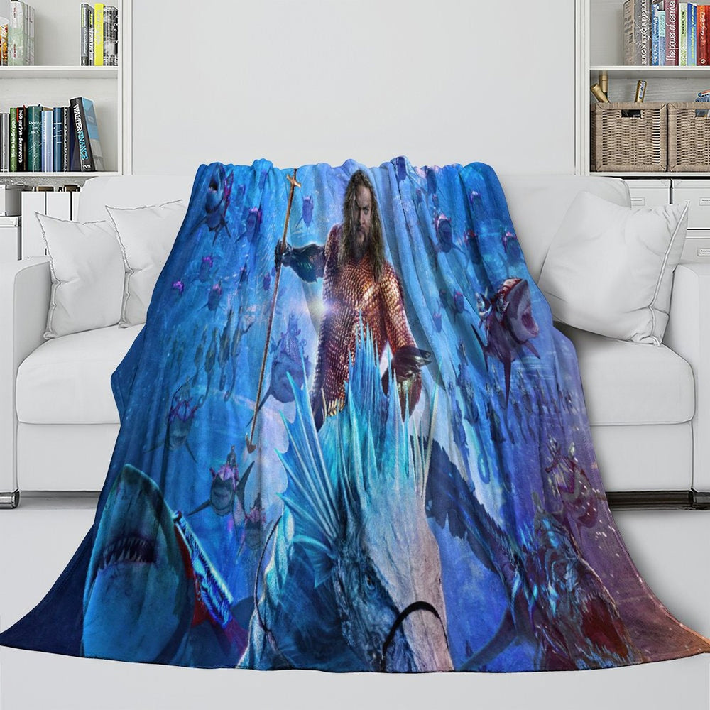 Aquaman and the Lost Kingdom Blanket Flannel Fleece Throw Room Decoration (Online Order Only)