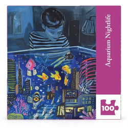 Aquarium Nightlife by Jenny Kroik 100 Piece Mini Jigsaw Puzzle NYPC (ONLINE ORDER ONLY)