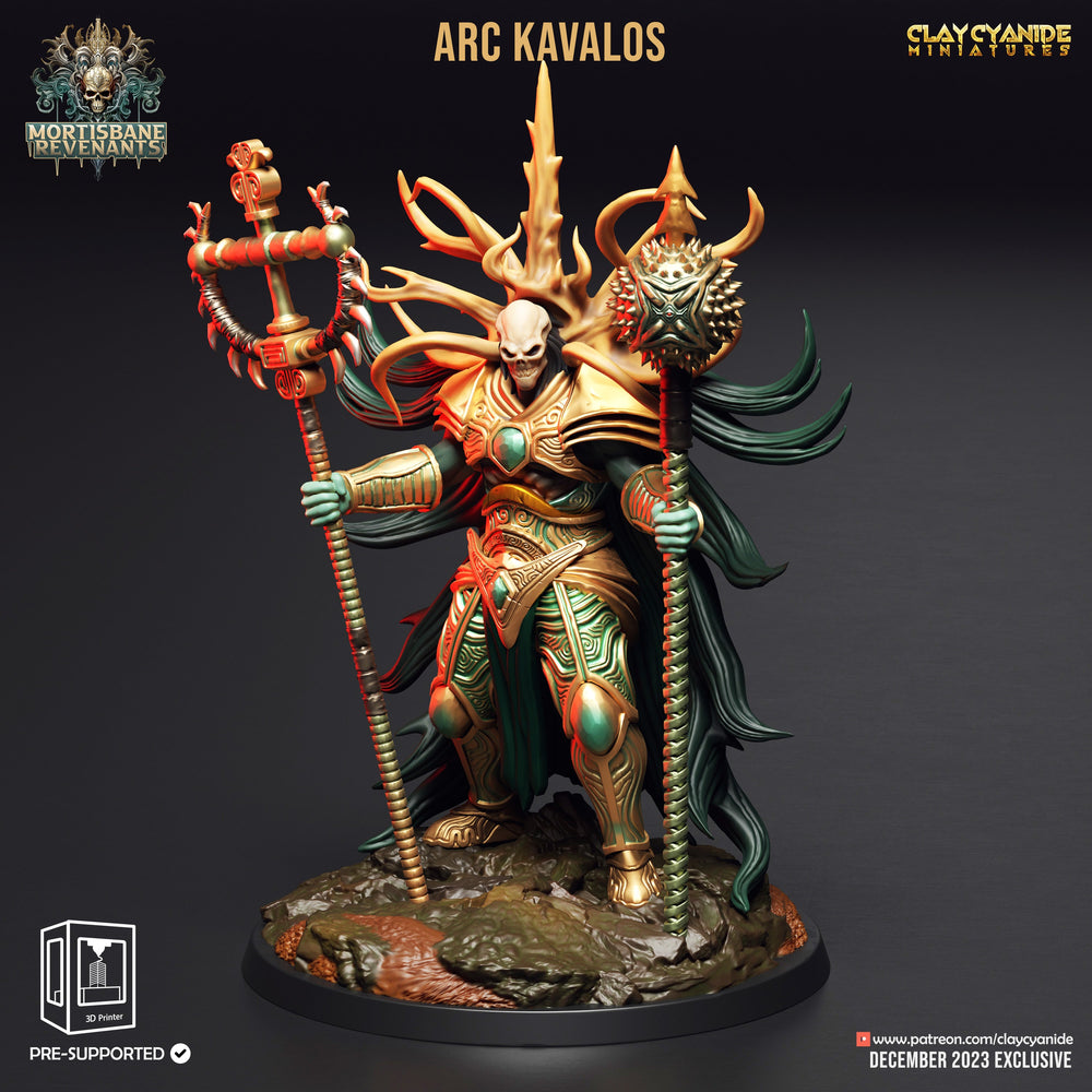 3D Printed Clay Cyanide Mortisbane Revenants - Arch Kavalos 28mm 32mm D&D (Online Only)
