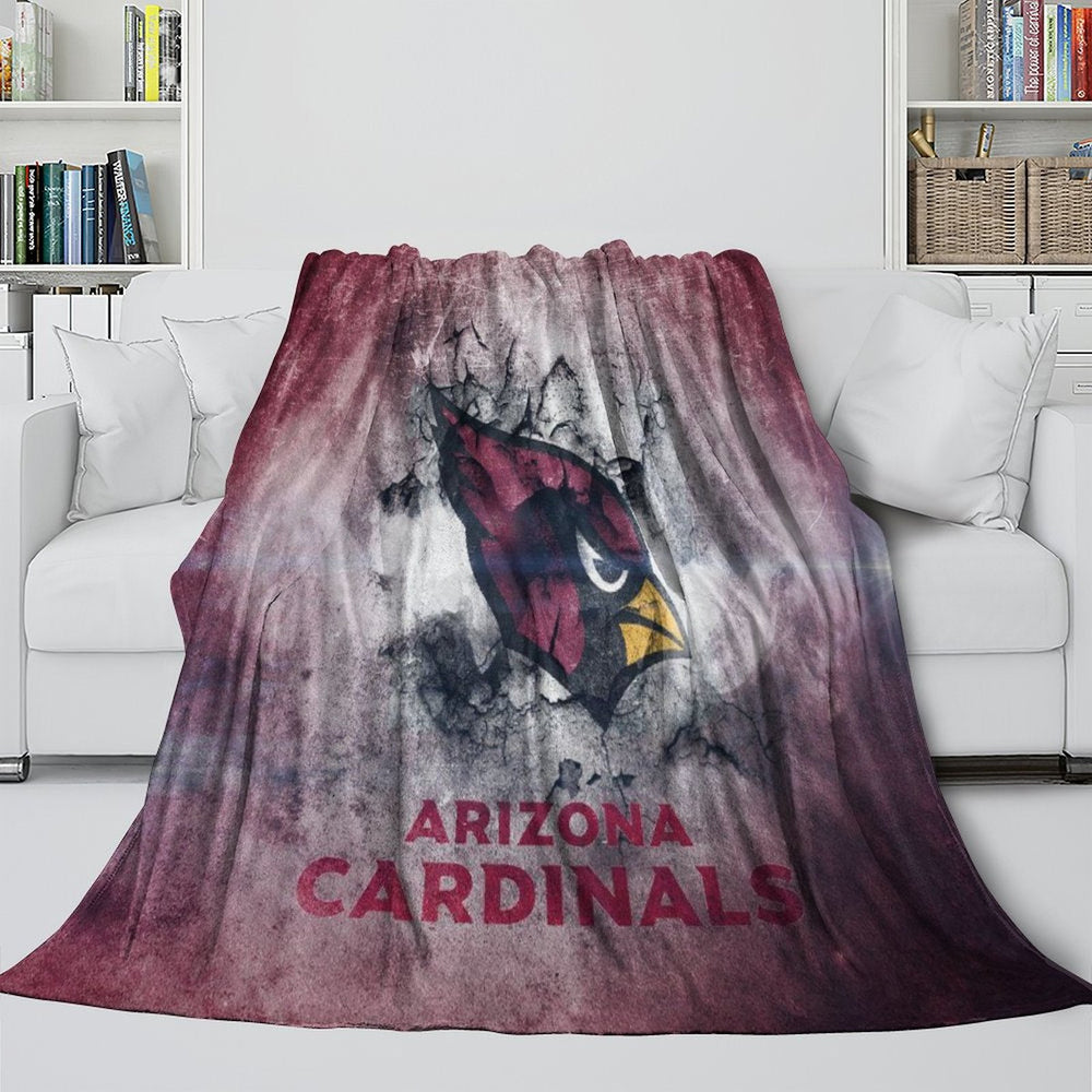 Arizona Cardinals Blanket Flannel Fleece Throw Room Decoration (Online Order Only)