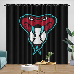 Arizona Diamondbacks Curtains Blackout Window Drapes Room Decoration (Online Order Only)