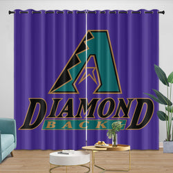 Arizona Diamondbacks Curtains Blackout Window Drapes Room Decoration (Online Order Only)