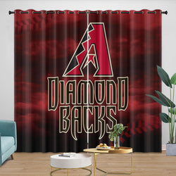 Arizona Diamondbacks Curtains Blackout Window Drapes Room Decoration (Online Order Only)