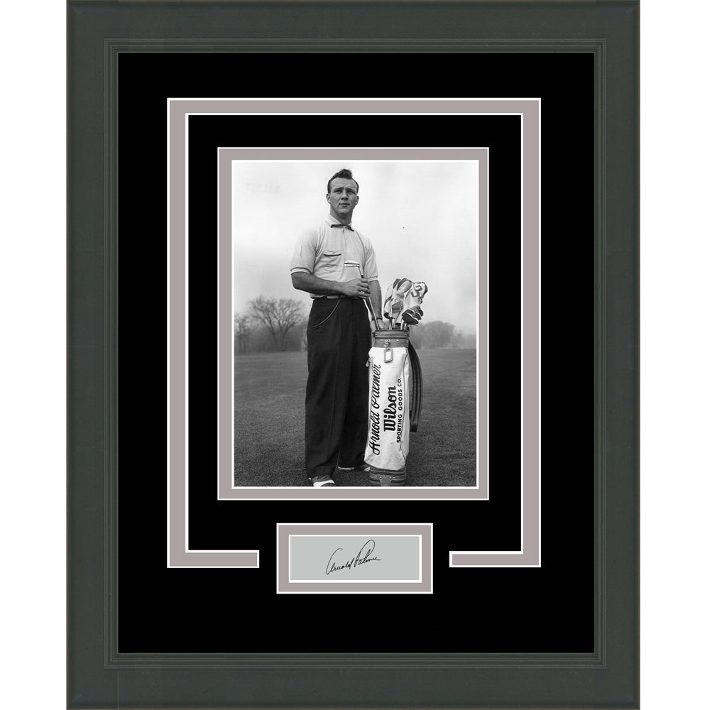 Framed Arnold Palmer Facsimile Laser Engraved Signature Auto 11x14 Golf Photo (ONLINE ORDER ONLY)