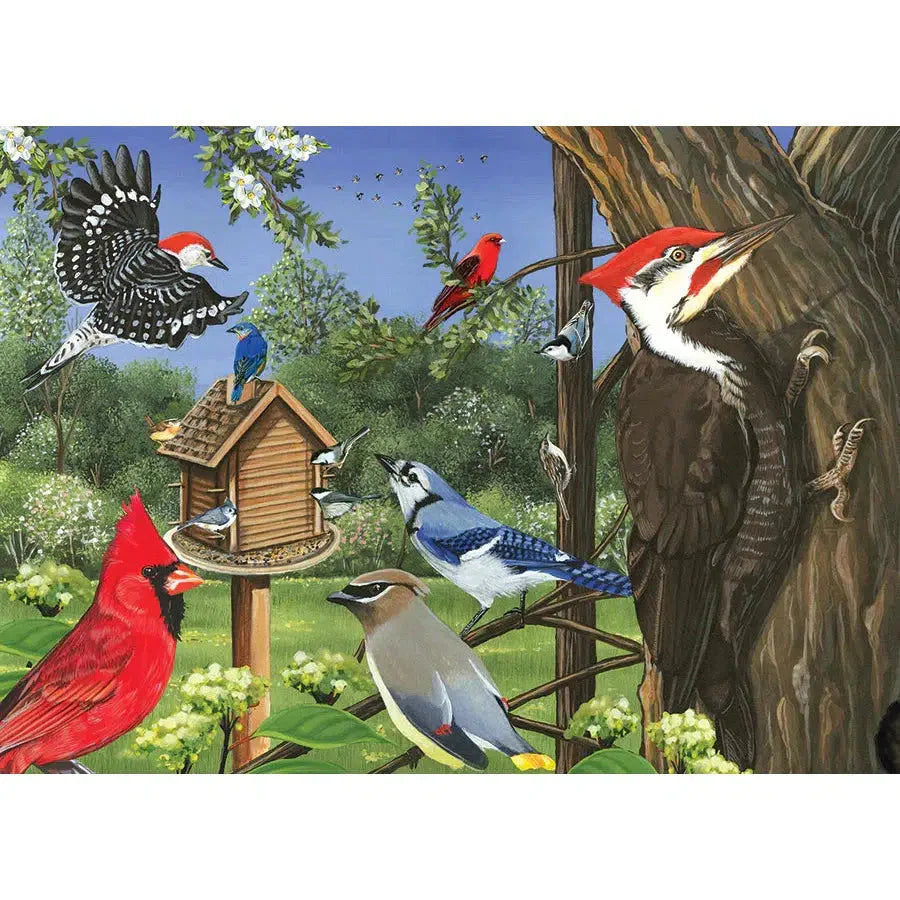 Around the Birdfeeder 35 Piece Tray Jigsaw Puzzle Cobble Hill (ONLINE ORDER ONLY)