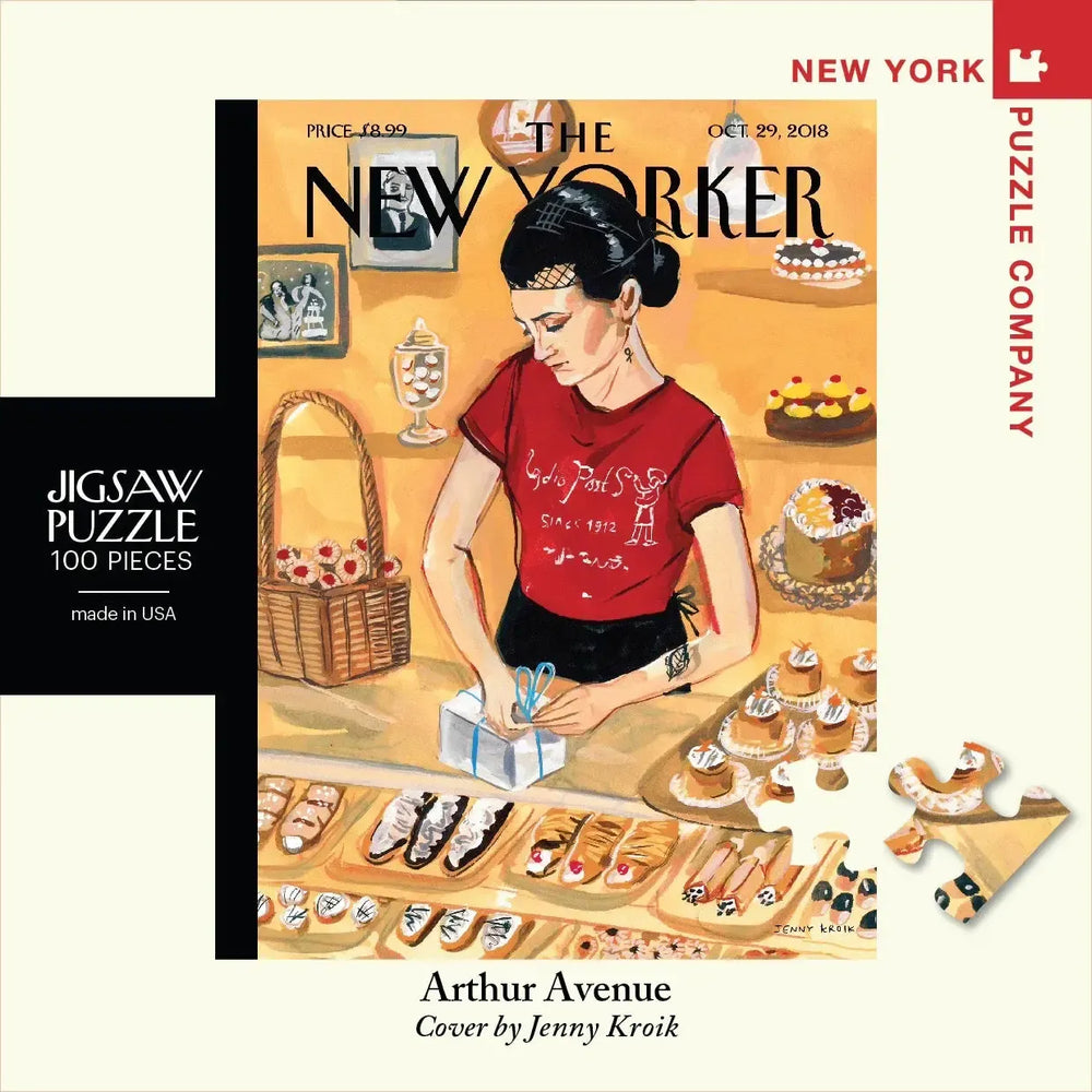 Arthur Avenue The New Yorker 100 Piece Mini Jigsaw Puzzle NYPC (ONLINE ORDER ONLY)