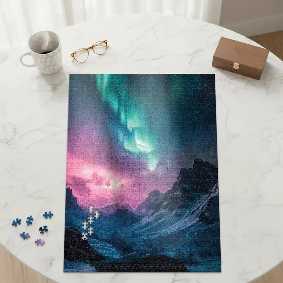 Artic Aurora 1000 Piece Jigsaw Puzzle Final Piece (ONLINE ORDER ONLY)