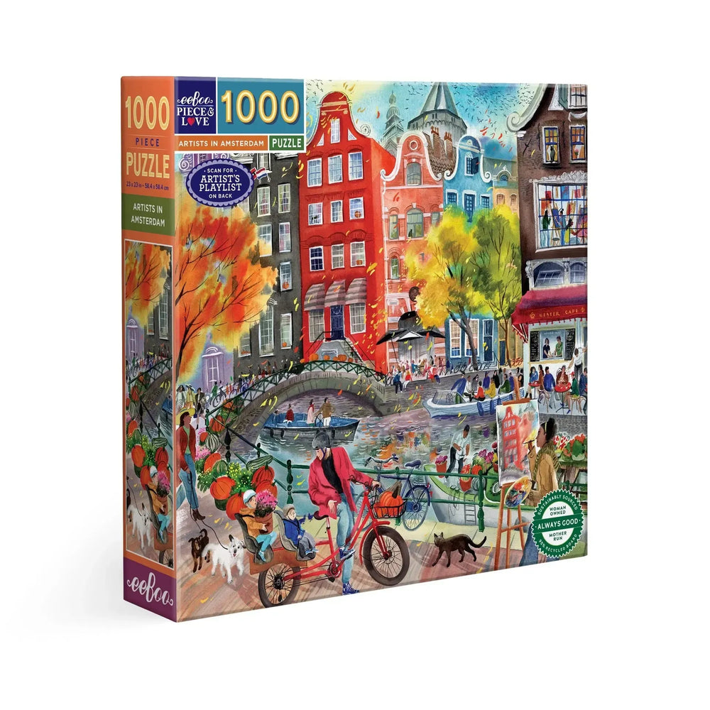 Artists in Amsterdam 1000 Piece Jigsaw Puzzle eeBoo (ONLINE ORDER ONLY)
