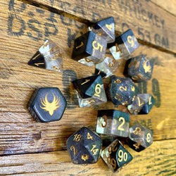 Ascending Shadow - 14 Piece DnD Dice Set | Acrylic RPG Gaming Dice (ONLINE ORDER ONLY)