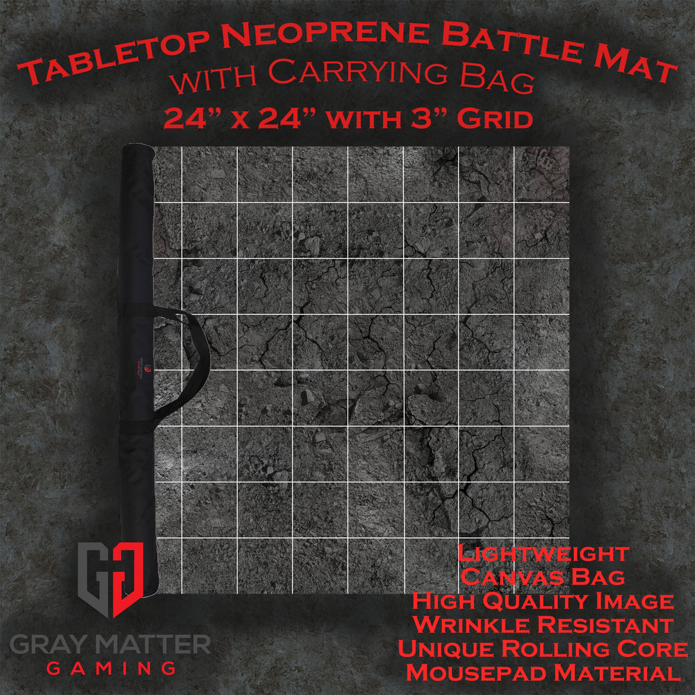 Sci-fi Skirmish - Neoprene Battle Mat - 24" x 24" with 3" Grid (Online Order Only)