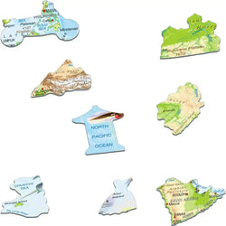 Asia Topographic Map 63 Piece Tray Jigsaw Puzzle Larsen (ONLINE ORDER ONLY)