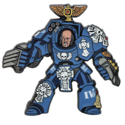 Foam Brain Mystery Loot: 40K Enamel Pins - Ultramarines vs Tyranids
