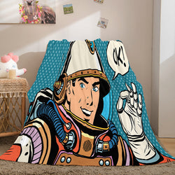 Astronaut Blanket Soft Flannel Blanket (Online Order Only)