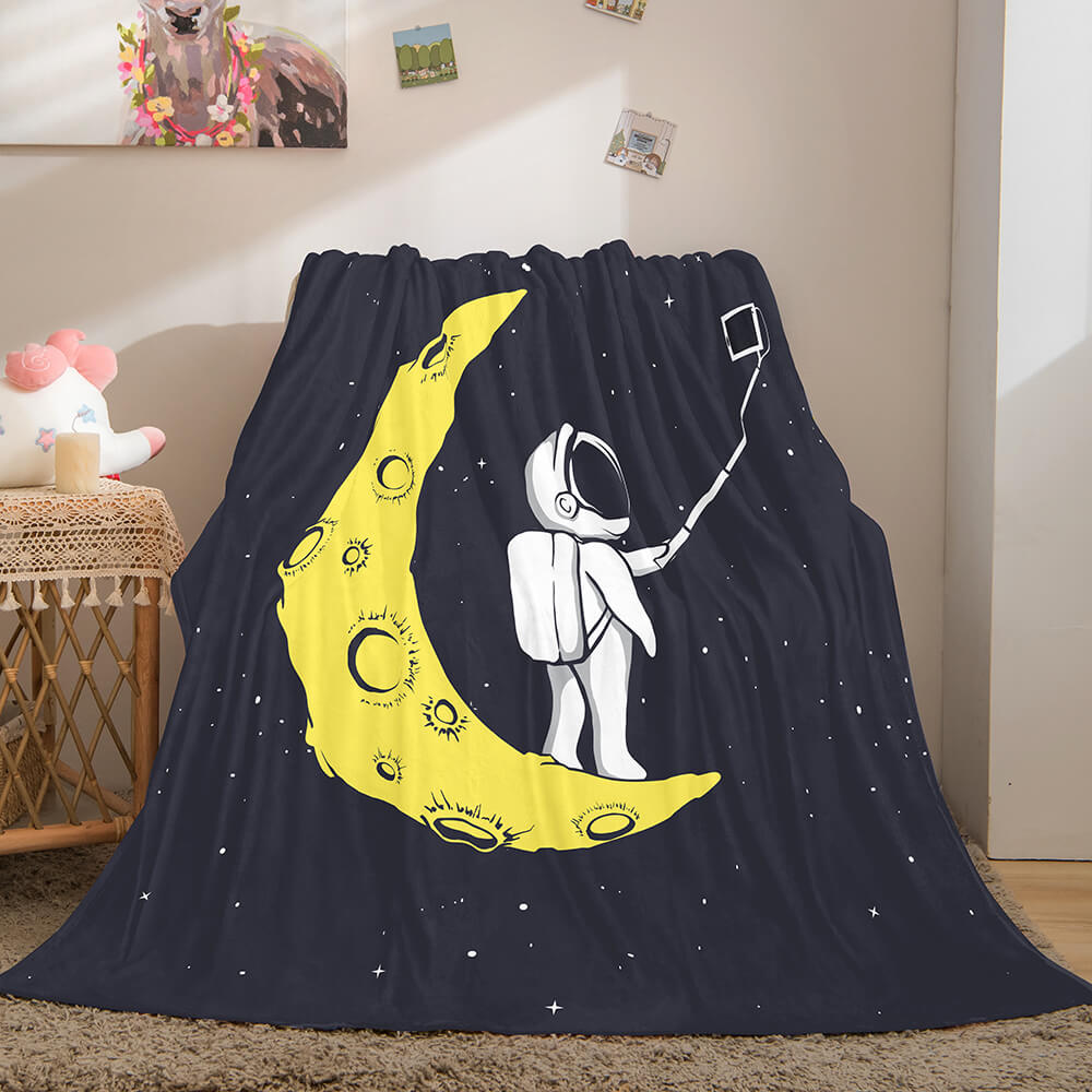 Astronaut Blanket Soft Flannel Blanket (Online Order Only)