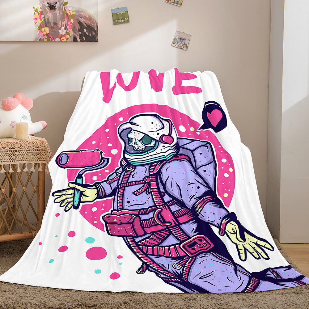 Astronaut Blanket Soft Flannel Blanket (Online Order Only)