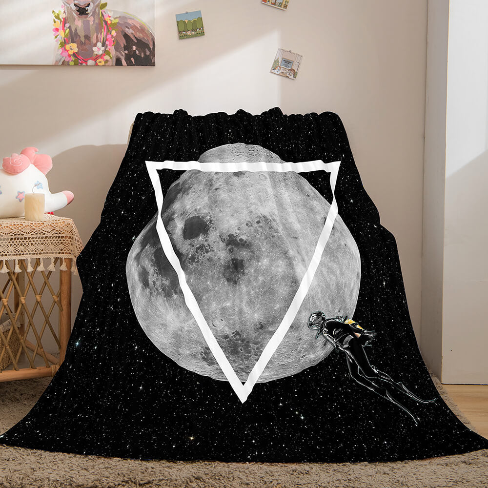 Astronaut Blanket Soft Flannel Blanket (Online Order Only)
