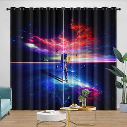 Astronaut Curtains Blackout Window Drapes Kids Room Decoration (ONLINE ORDER ONLY)