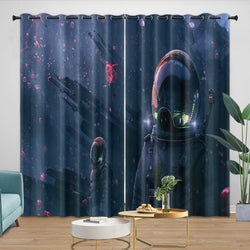 Astronaut Curtains Blackout Window Drapes Kids Room Decoration (ONLINE ORDER ONLY)