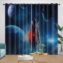 Astronaut Curtains Blackout Window Drapes Room Decoration (ONLINE ORDER ONLY)