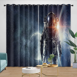 Astronaut Curtains Blackout Window Drapes Room Decoration (ONLINE ORDER ONLY)
