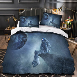 Astronaut Duvet Cover Kids Room Bedding Set Without Filler (ONLINE ORDER ONLY)