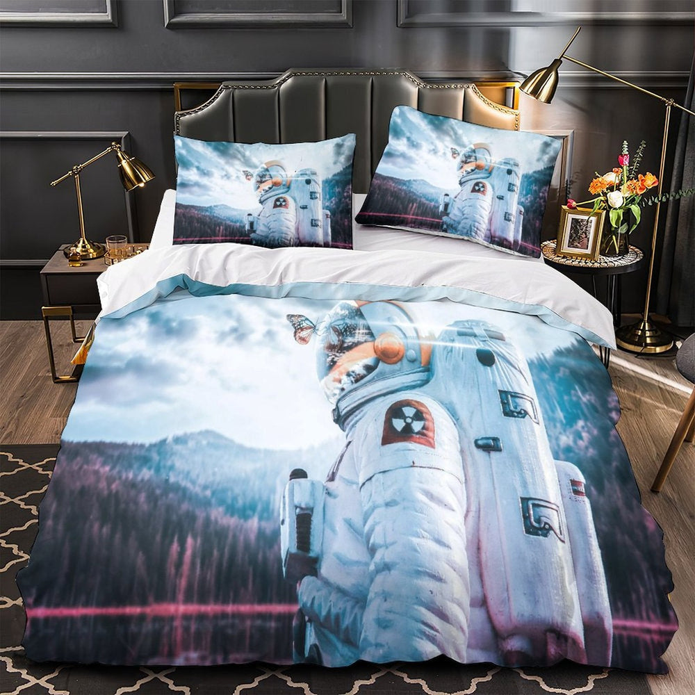 Astronaut Duvet Cover Pattren Bedding Set Without Filler (ONLINE ORDER ONLY)